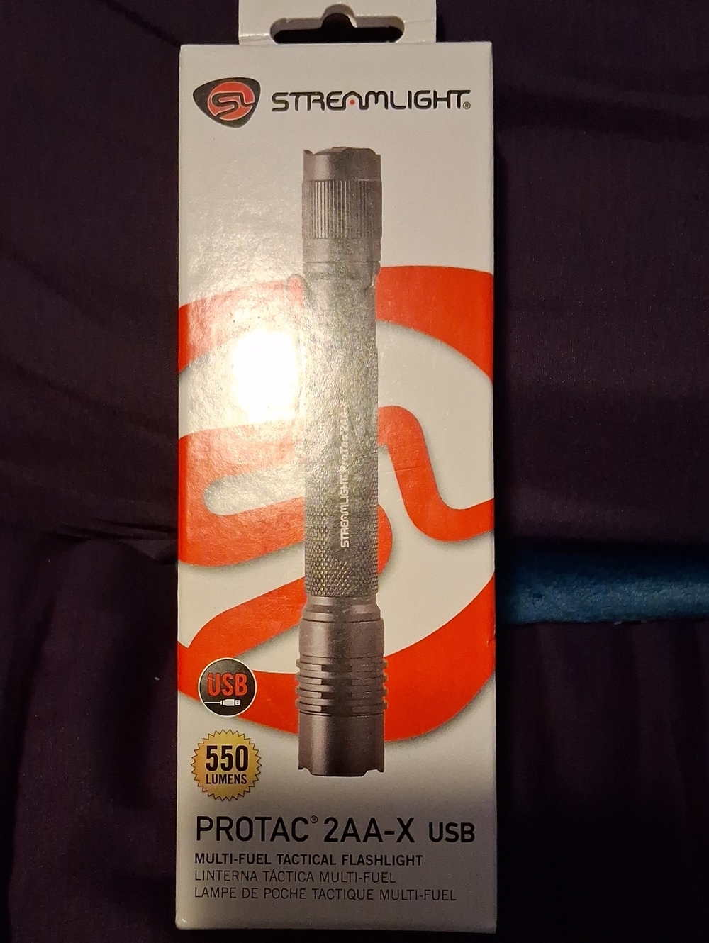 ProTac 2AA-X USB Tactical Flashlight - Black